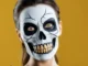 Easy Skeleton Face Paint for Halloween